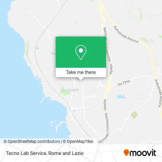 Tecno Lab Service map