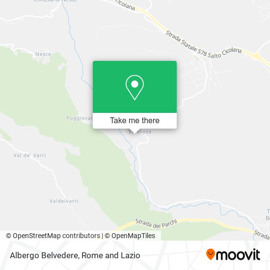 Albergo Belvedere map