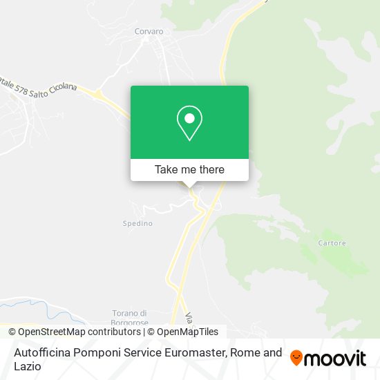 Autofficina Pomponi Service Euromaster map