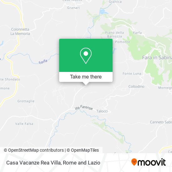 Casa Vacanze Rea Villa map