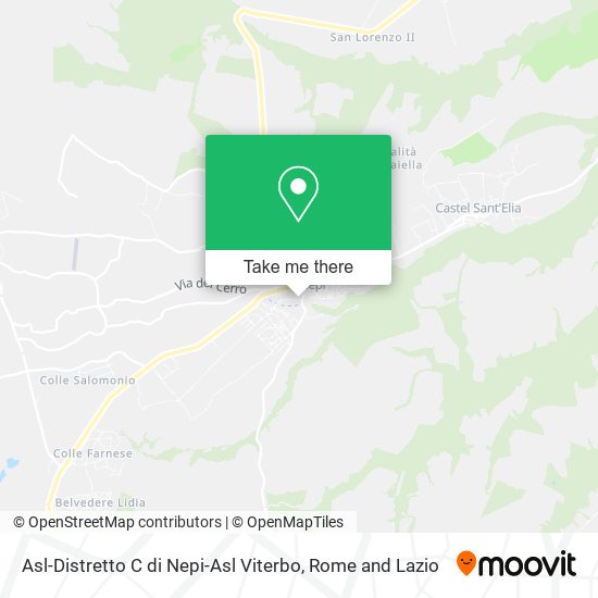 Asl-Distretto C di Nepi-Asl Viterbo map