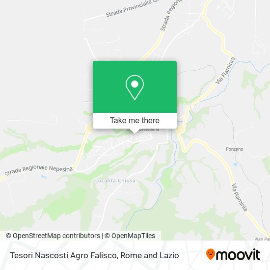 Tesori Nascosti Agro Falisco map