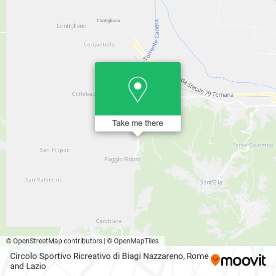 Circolo Sportivo Ricreativo di Biagi Nazzareno map