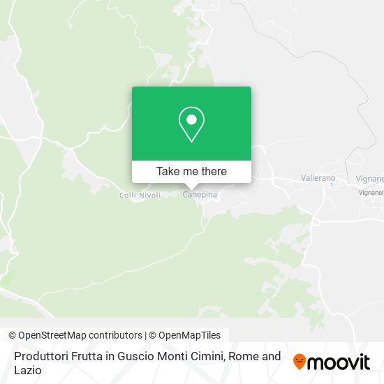 Produttori Frutta in Guscio Monti Cimini map