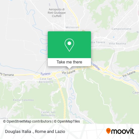 Douglas Italia . map