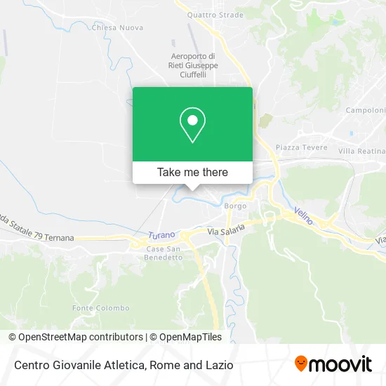 Centro Giovanile Atletica map