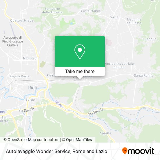 Autolavaggio Wonder Service map