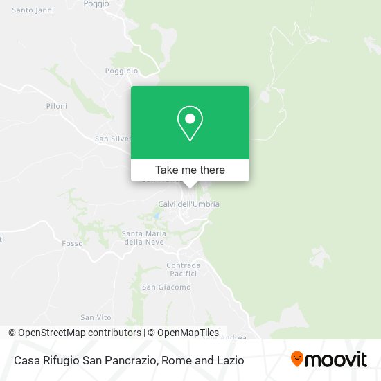 Casa Rifugio San Pancrazio map