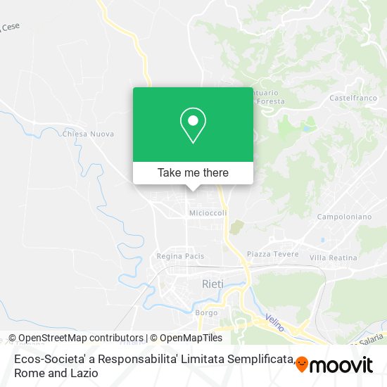 Ecos-Societa' a Responsabilita' Limitata Semplificata map