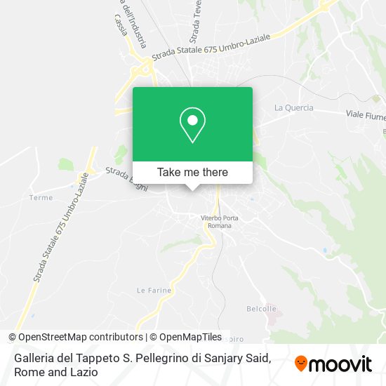 Galleria del Tappeto S. Pellegrino di Sanjary Said map