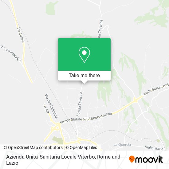 Azienda Unita' Sanitaria Locale Viterbo map