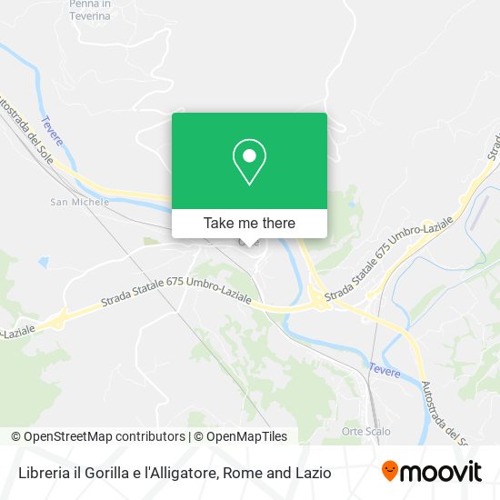 Libreria il Gorilla e l'Alligatore map