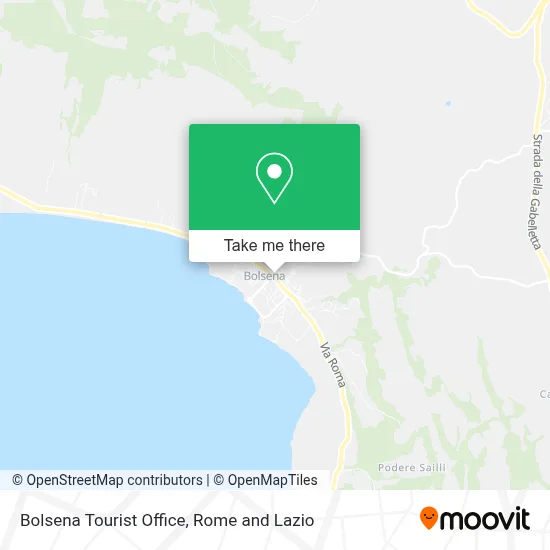 Bolsena Tourist Office map