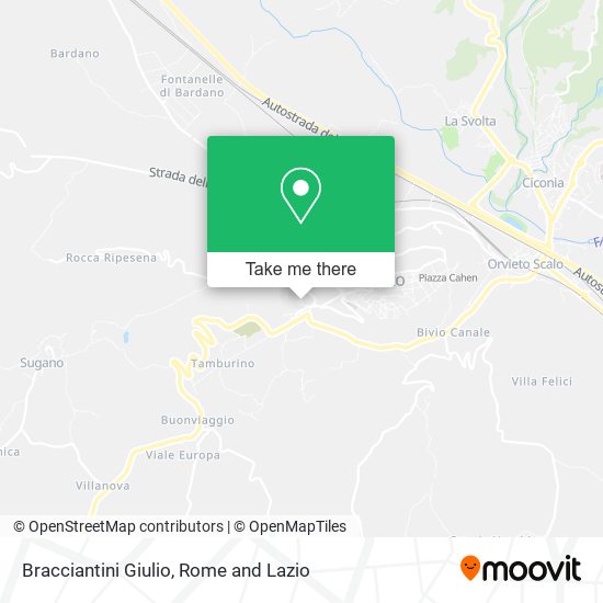 Bracciantini Giulio map