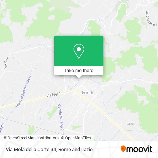 Via Mola della Corte  34 map