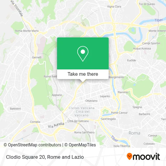 Clodio Square 20 map