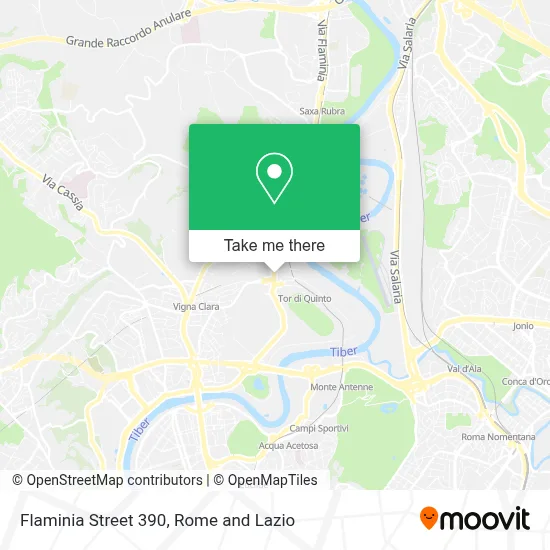 Flaminia Street 390 map