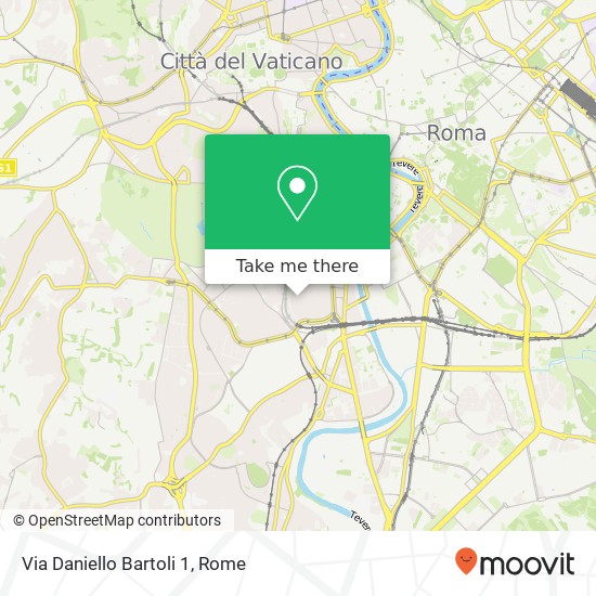 Via Daniello Bartoli 1 map