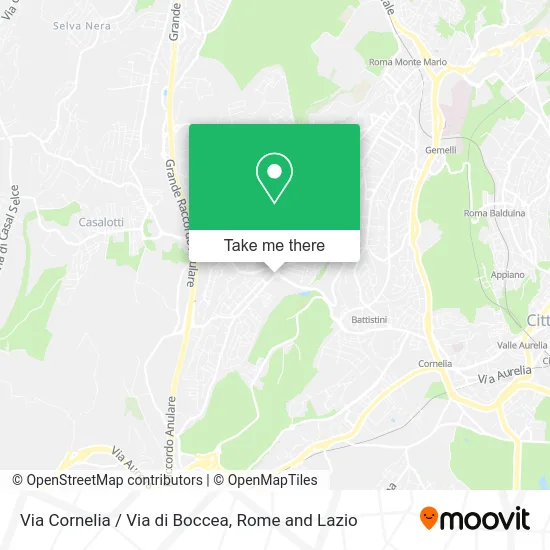 Cornelia Street / Boccea Street map