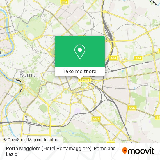 Porta Maggiore (Hotel Portamaggiore) map