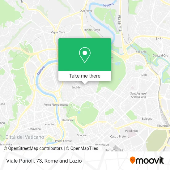 Parioli Avenue, 73 map