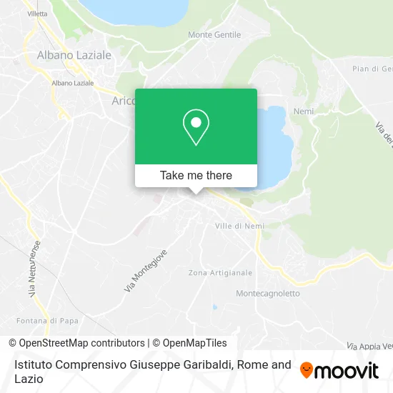 Giuseppe Garibaldi Comprehensive Institute map