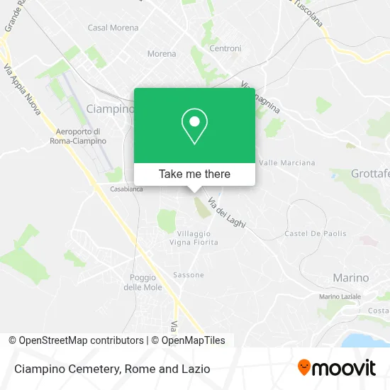 Ciampino Cemetery map