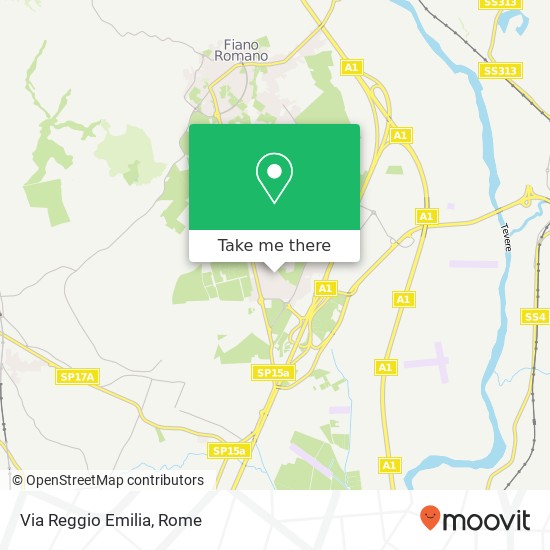 Via Reggio Emilia map