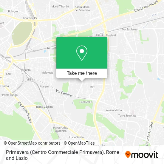 Primavera (Centro Commerciale Primavera) map