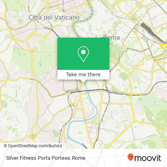 Silver Fitness Porta Portese map