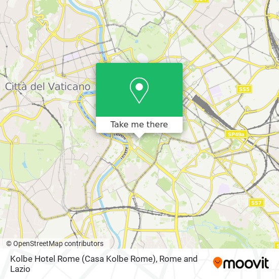 Kolbe Hotel Rome (Casa Kolbe Rome) map