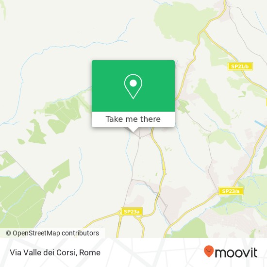 Via Valle dei Corsi map