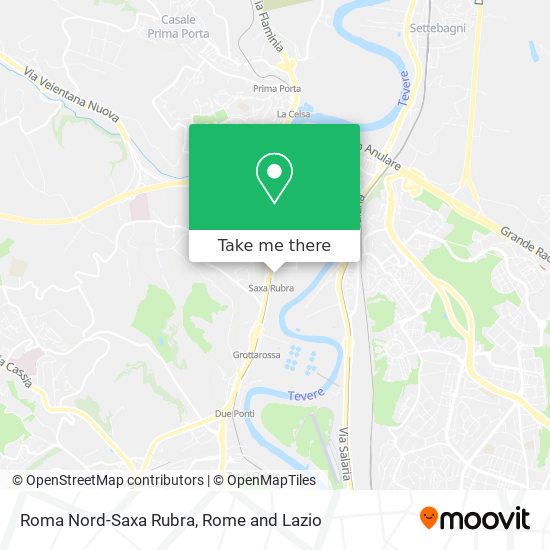 Roma Nord-Saxa Rubra map