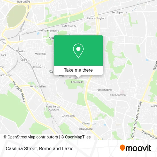 Casilina Street map