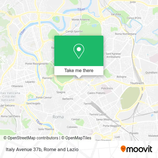 Italy Avenue 37b map