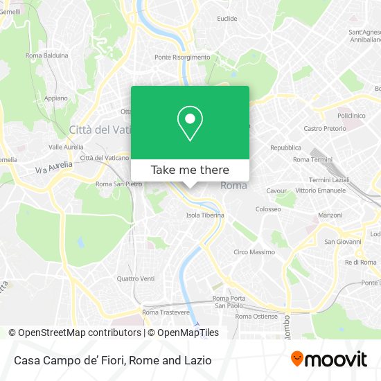 Casa Campo de’ Fiori map