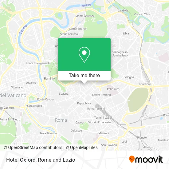 Hotel Oxford map
