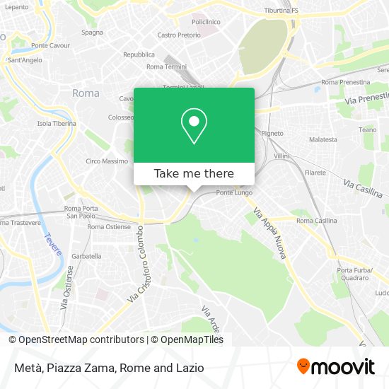 Metà, Piazza Zama map