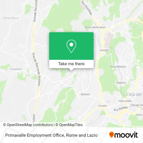 Primavalle Employment Office map