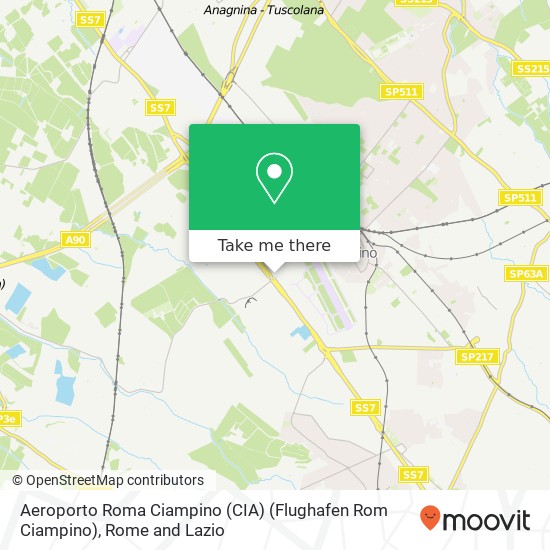 Aeroporto Roma Ciampino (CIA) (Flughafen Rom Ciampino) map