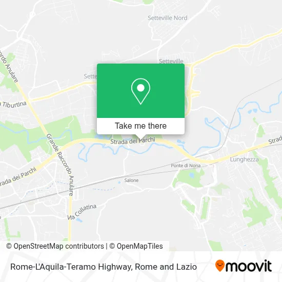 Rome-L'Aquila-Teramo Highway map
