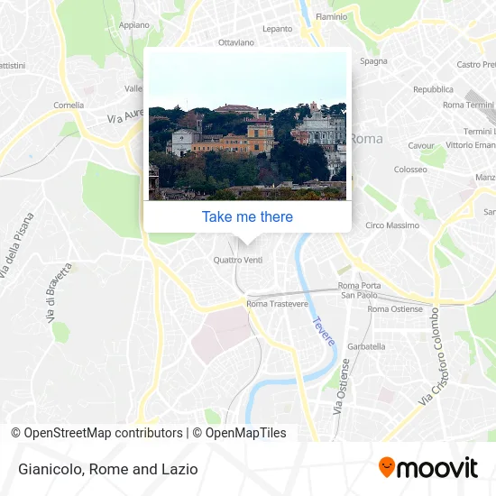 Gianicolo map