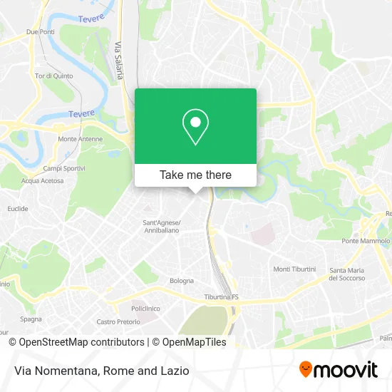 Nomentana Street map