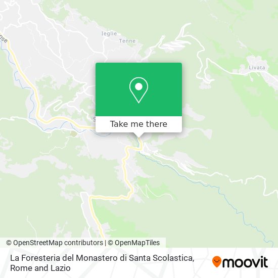 La Foresteria del Monastero di Santa Scolastica map