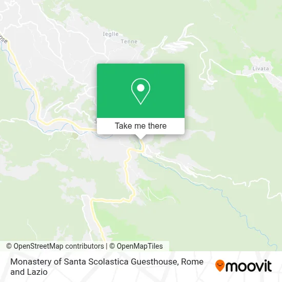 Monastery of Santa Scolastica Guesthouse map