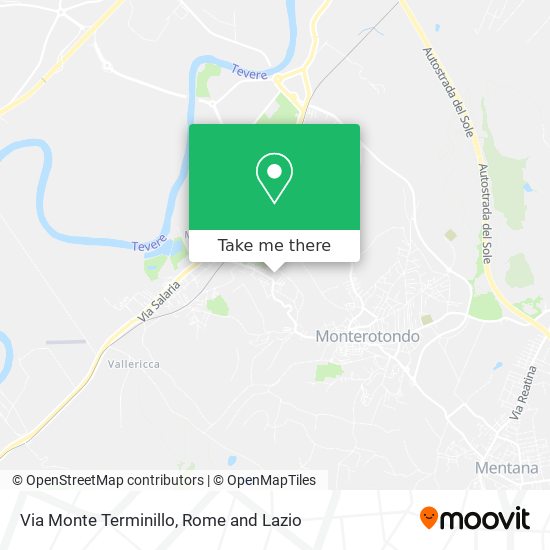 Via Monte Terminillo map