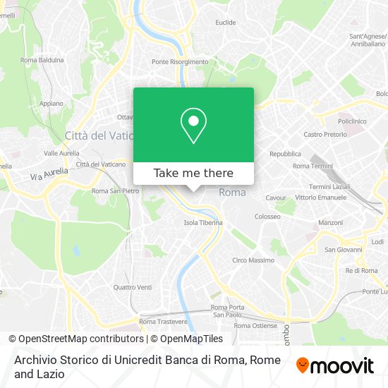 Archivio Storico di Unicredit Banca di Roma map