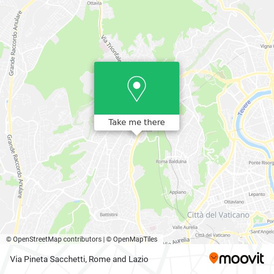Via Pineta Sacchetti map