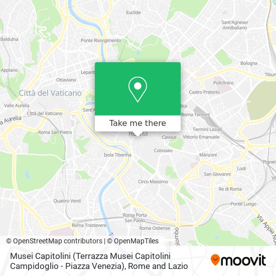Musei Capitolini (Terrazza Musei Capitolini Campidoglio - Piazza Venezia) map