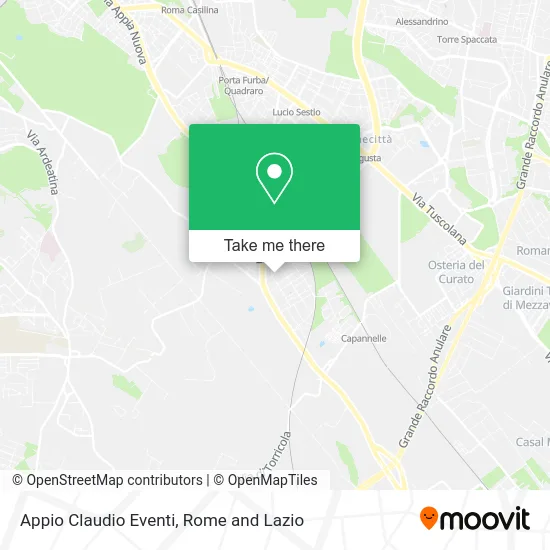 Appio Claudio Eventi map